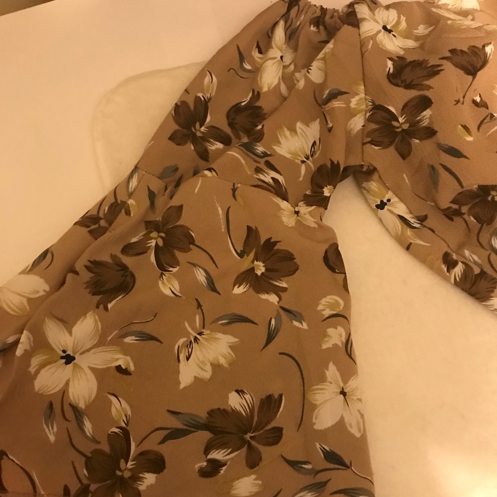FLORAL PRINT OFF-THE-SHOULDER TOP - Picture 4 of 4